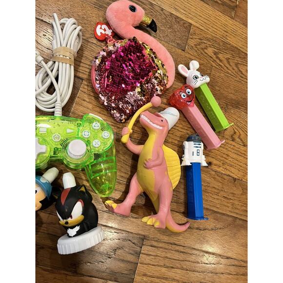 Lot Clear Controller * Rock Candy * Playstation PS3 Wired Pez Ty Flamingo - Picture 3 of 5